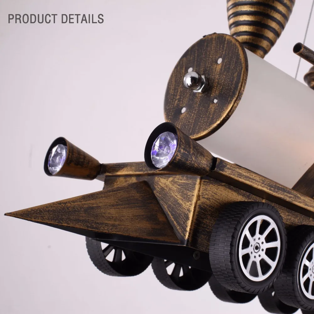 Винтажный чердак Железный матовый металлический цветной светодиодный подвесной