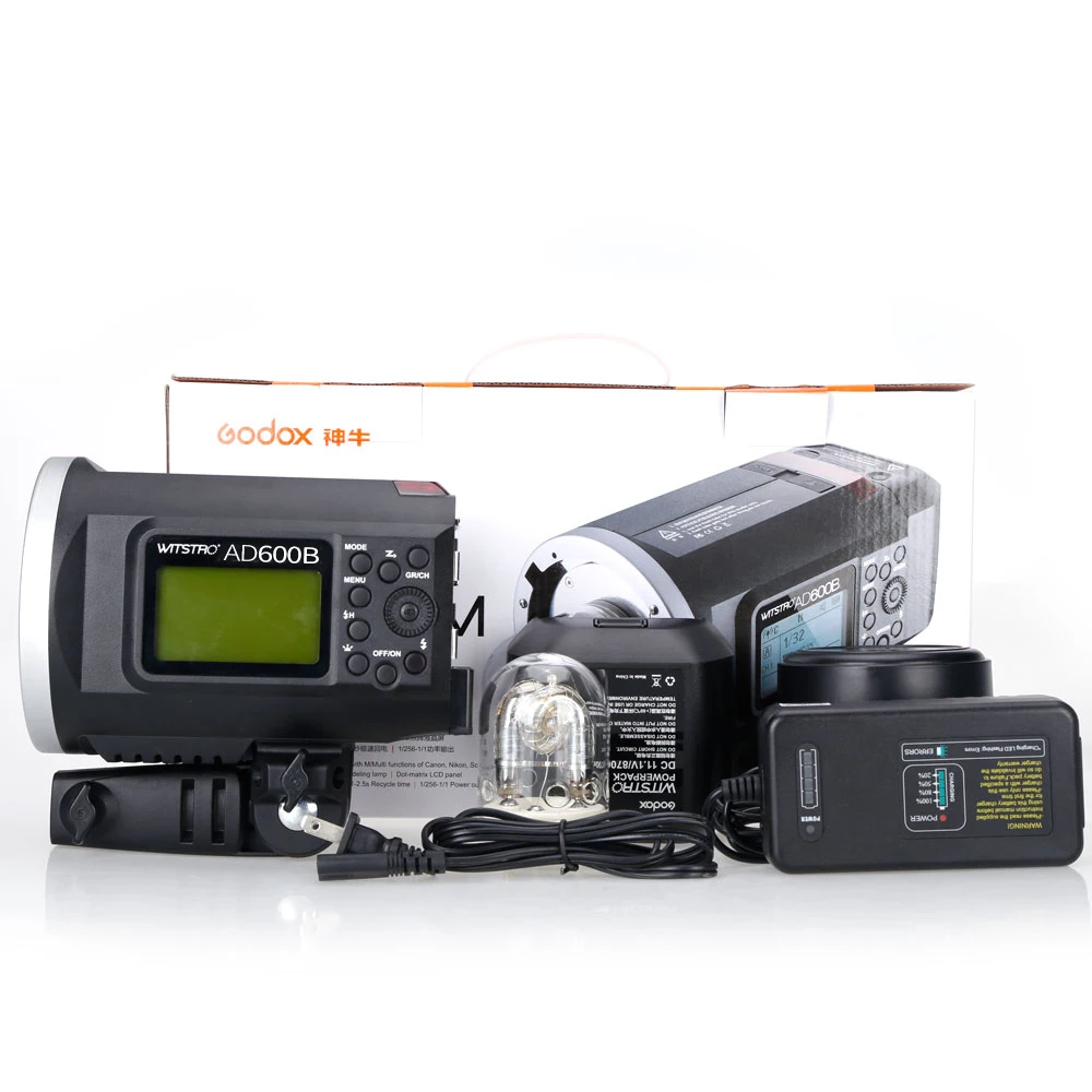 Бесплатная идентификация Godox Wistro AD600B TTL универсальная Мощная внешняя вспышка со