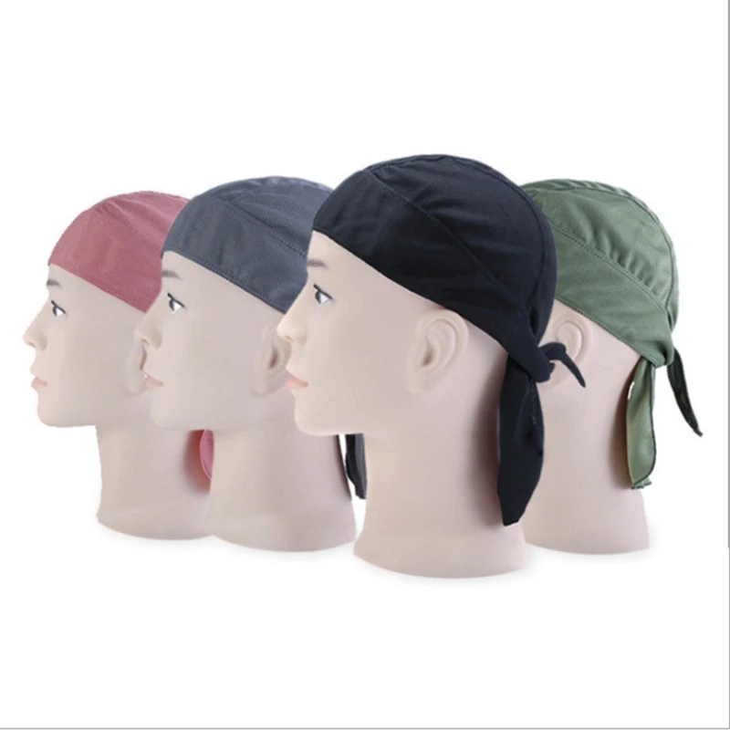 Банданы Durag для мужчин и женщин черные мужские спортивные головные уборы Doo Rag