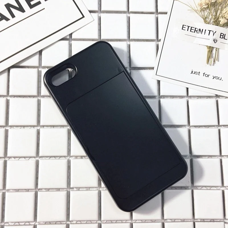 Высококачественный макияж косметика чехол для телефона для iphone 6 6s 7 8 Plus все включено ударопрочный Твердый чехол X XS 8 6 7 6s - Цвет: Black