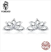 Voroco настоящий 925 пробы серебряные религиозные серьги-капли с крестиком черный циркон Винтажные серьги для женщин Роскошные ювелирные изделия VSE141
