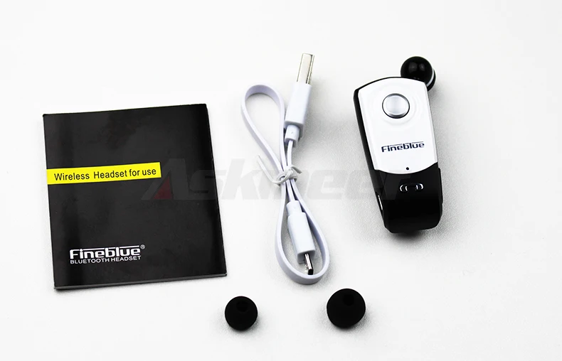 Fineblue F960 Беспроводная гарнитура Bluetooth Hands free наушники с микрофоном Звонки напоминают вибрацию износ пульт на прищепке