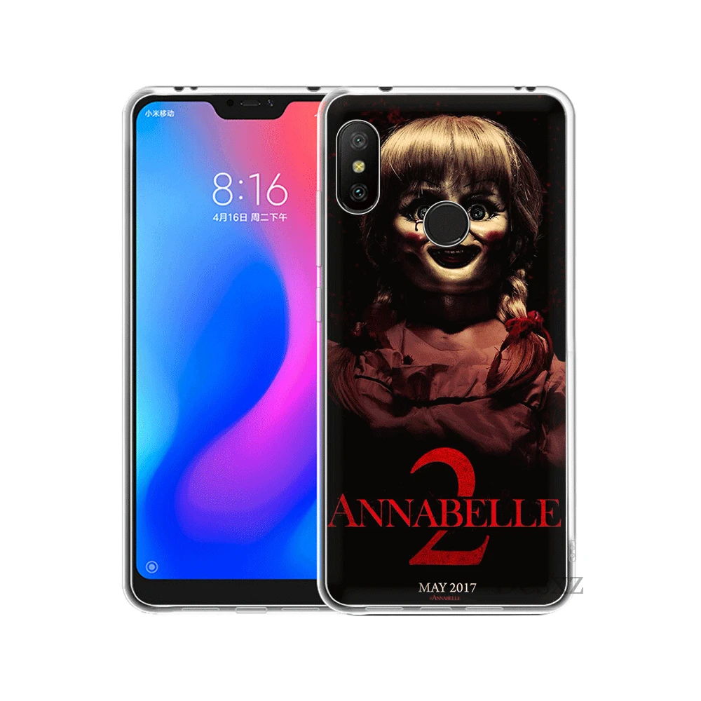 Мягкий ТПУ чехол для xiaomi Redmi Note 4 4X5 6 5A Pro Prime Annabelle Creation Horror | Мобильные телефоны и