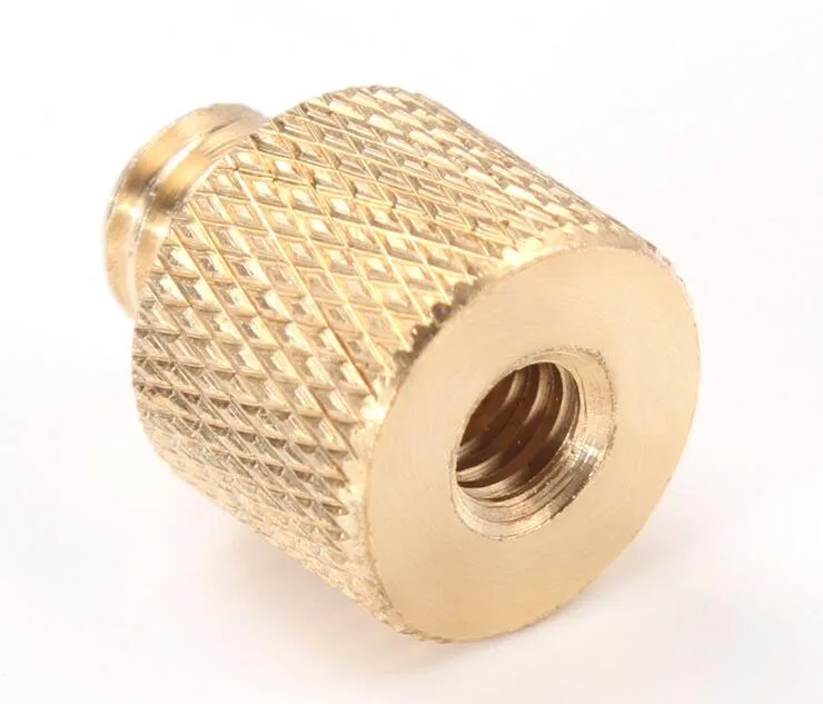 3/8 дюйма Женский на 1/4 мужской штатив резьба редуктор адаптер Латунь Медь для