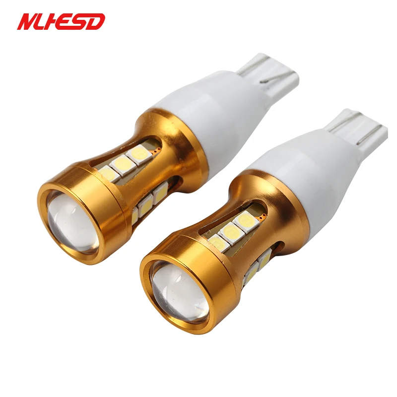 10 шт. Новинка чрезвычайно яркие 3030 15SMD 360 градусов 921 T15 912 906 W16W светодиодные лампы