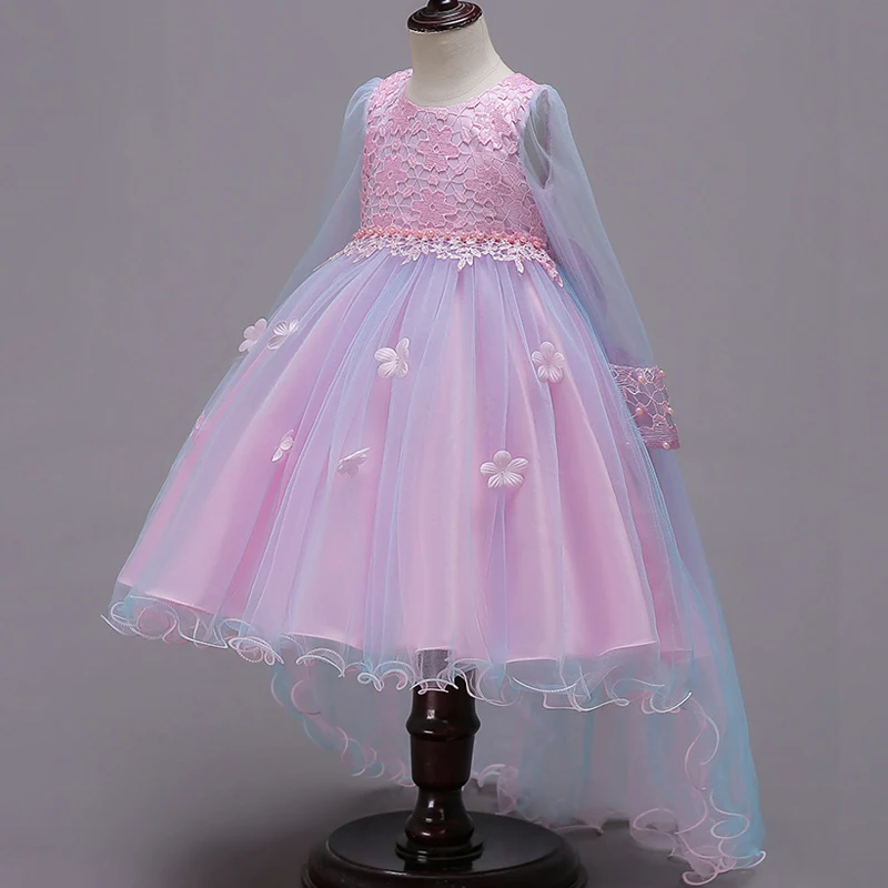 New Kids Dresses For Summer Wedding Girls Dress Chiffon Princess Christmas Party Clothes Toddler Vestido | Детская одежда и обувь