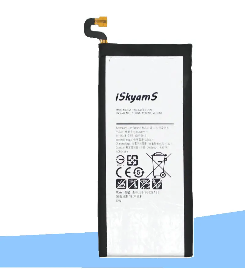 ISkyamS 1 шт. 3000 мА/ч EB BG928ABE батарея для Samsung Galaxy S6 Edge + Plus G928F G928A G928P G928T G928V G928R4 G928S