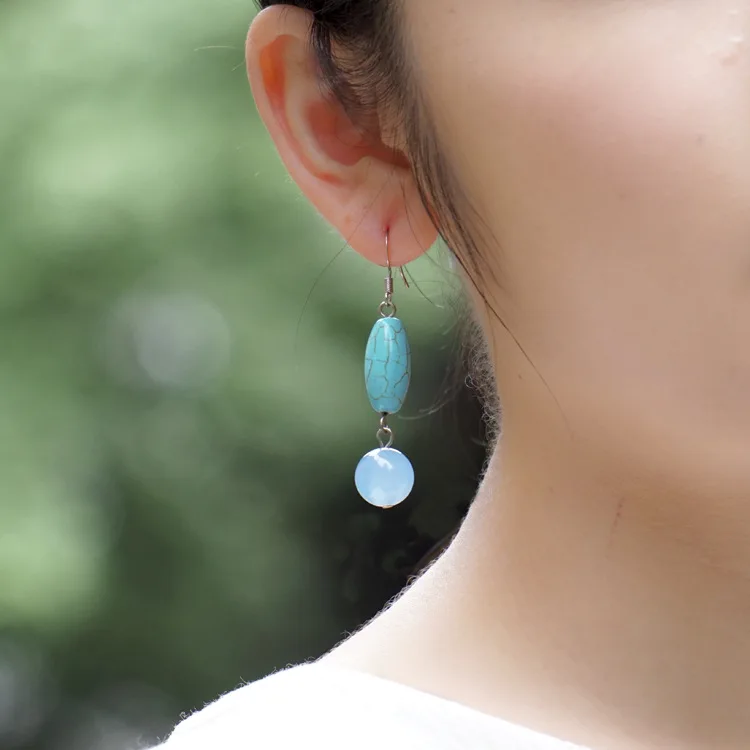 Красивые экзотические элегантные оригинальные серьги блестящие регби форма Tur