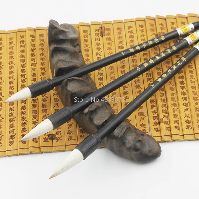 3 шт./компл. чесночные кисти для китайской каллиграфии ручка с отличным качеством