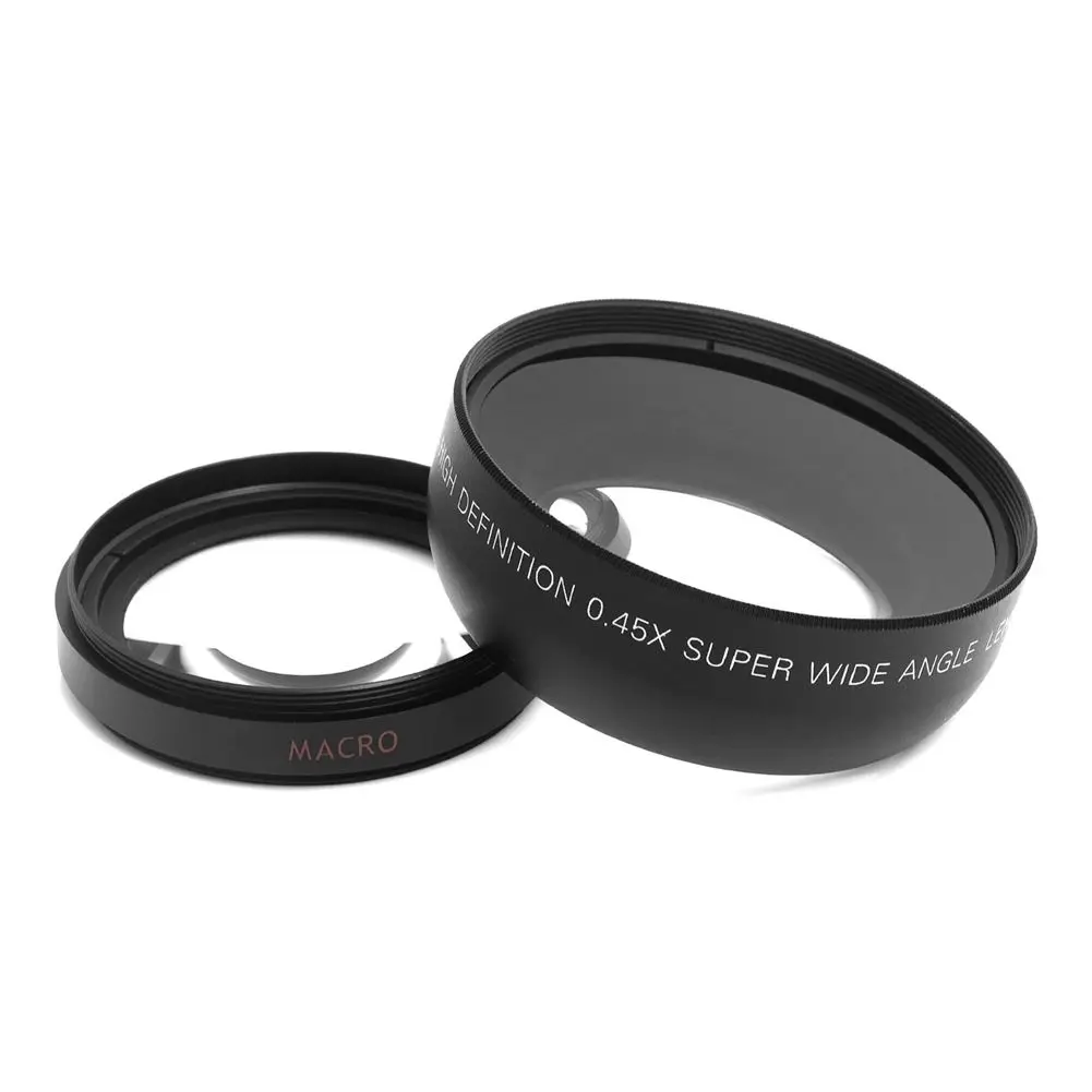 52 мм 0.45X Широкоугольный объектив для цифровой камеры HDV G02 черный|lens wide|lens for cameralens