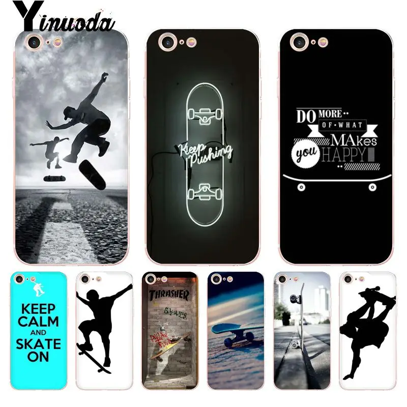 Спортивный чехол для скейтборда Yinuoda телефона iPhone 6S 6plus 7 7plus 8 8Plus X XS XR11 11pro 11promax |