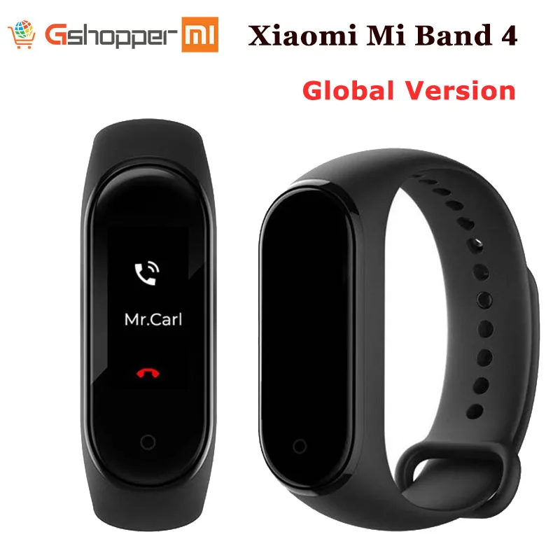 Оригинальный Xiaomi mi браслет 4 Smart Band цветной экран пульсометр Фитнес Спорт Музыка