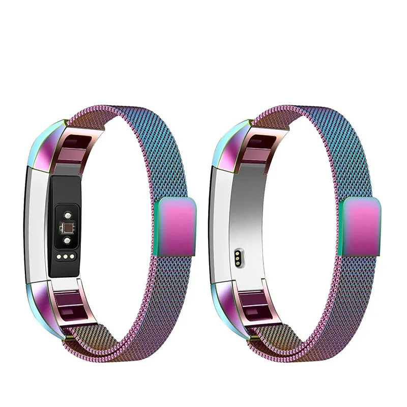 Миланская петля ремешок для Fitbit Alta HR/Alta сменный Браслет из нержавеющей стали металлический браслет+ магнитная застежка