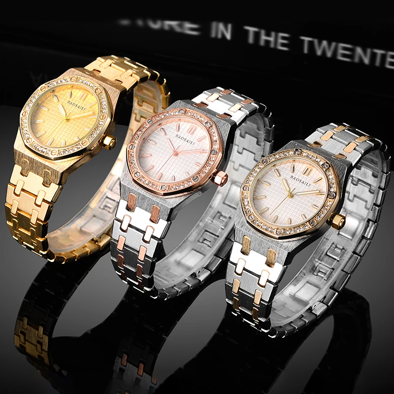 BSL1039 BAOSAILI Топ люксовый бренд женские часы бриллиантовые модельные модные