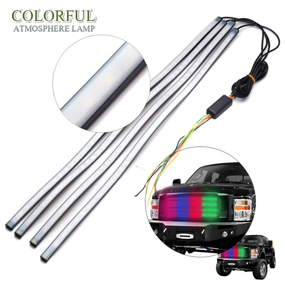 QCDIN RGB 5050 36 светодиодный 60 см лм Автомобильная Гибкая декоративная осветительная