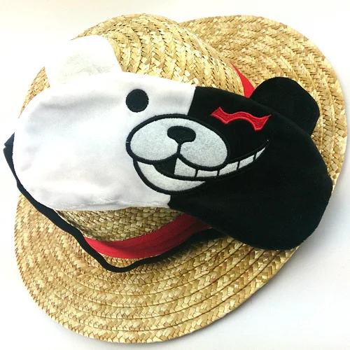 Глазная маска для сна повязка на глаза фигурка Danganronpa милые черные и белые очки