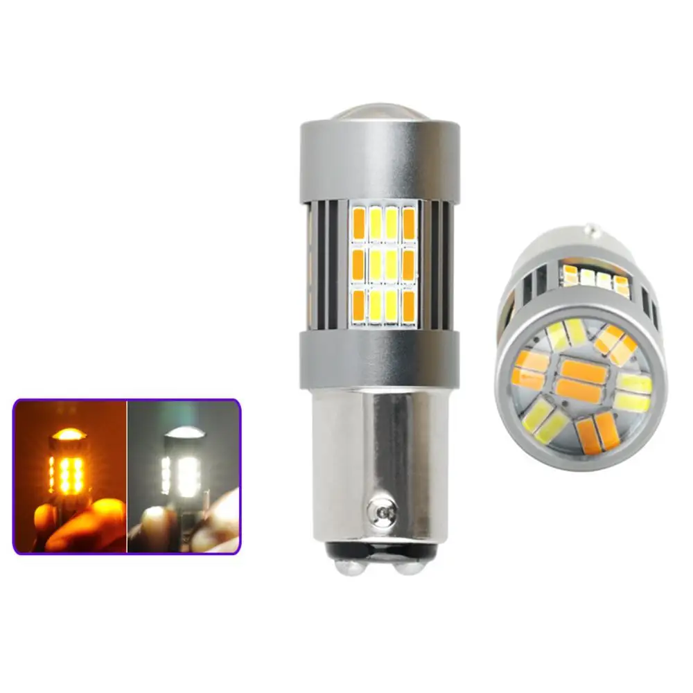 Dragonpad высокое Мощность 1157 7443 3156 t25 t20 62smd Dual Цвет горки светодиодный лампы стоп