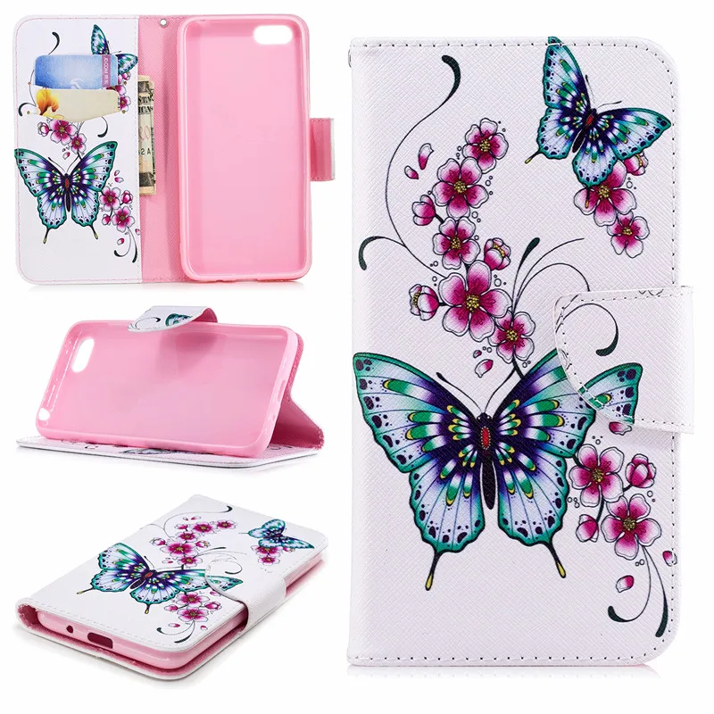 Для Coque huawei Y6 чехол, кожаный чехол для Fundas huawei Y9 чехол Y5 чехол с откидной крышкой с бумажником и подставкой Чехол для телефона s