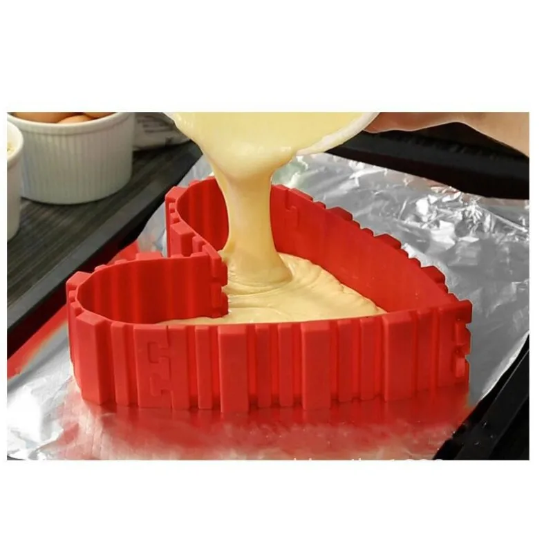 Food grade silicone cake mold magic baking stitch any shape multi-style modeling biscuits DIY fun puzzle 4 set |