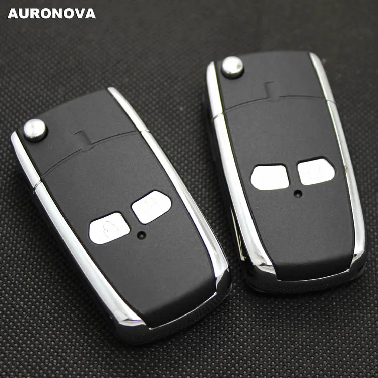 AURONOVA новый обновленный откидной Корпус ключа для Mitsubishi Lancer 2 кнопки