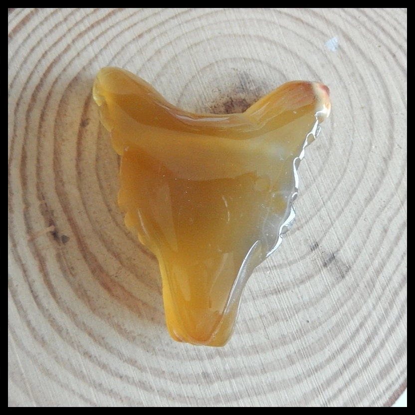Carved wolf head Red Agate Gemstone pendant bead Semi-precious stones jewelry accessories 47x38x15mm 23.8g | Всё для изготовления