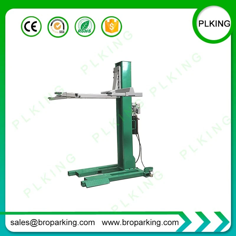 Одиночный 1 стоечный автомобильный парковочный подъемник с шириной парковки 2000