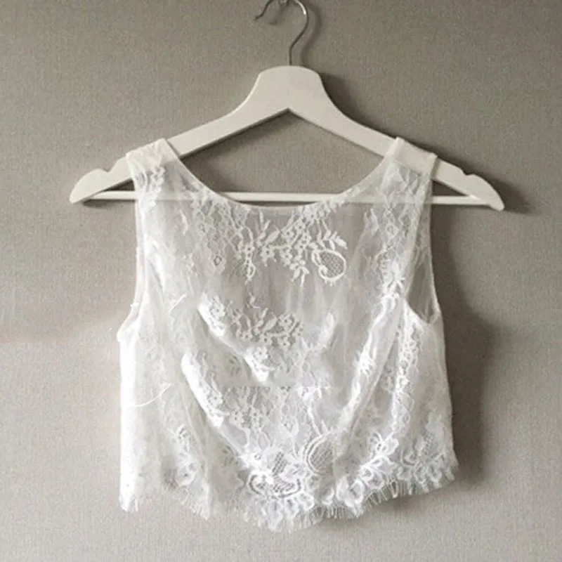 Кружевной Жакет без рукавов Белый/цвет слоновой кости|bridal wraps|wedding accessorieswrap wedding |