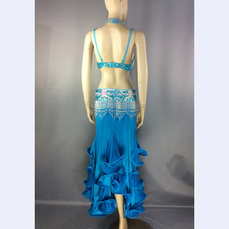 New design Women's Beaded Belly Dance Costume Sets Halloween Sexy Bellydance Christmas Wear Dancing Clothes Outfit | Тематическая