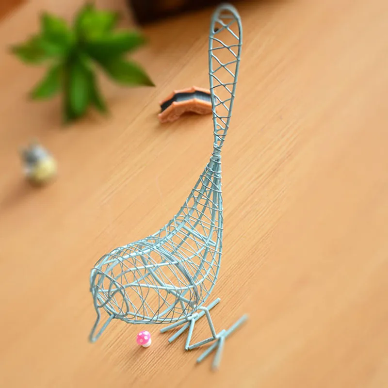 Старинная металлическая проволока железная птица модель украшения для дома и