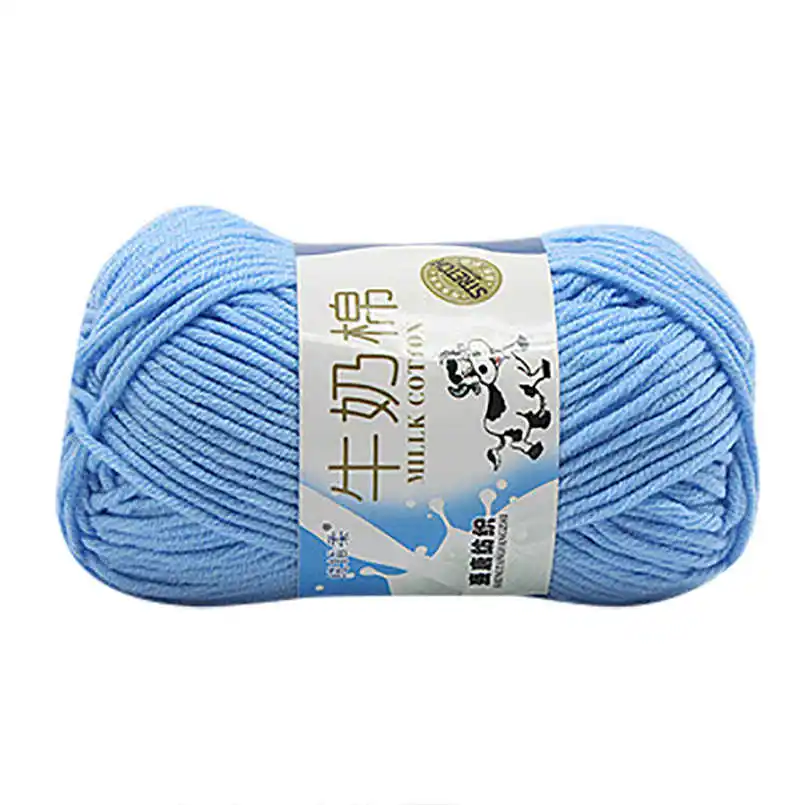 milk cotton wool 1 шт. 50 г массивный красочный ручной вязки счеты молочного хлопка мягкий шарф свитер трикотаж шерсть 5pz - Цвет: milk cotton wool