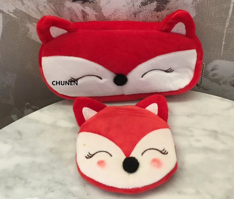 2Sizes. Игрушка, лиса плюшевая кошелек, 21 см, 10 см детские плюшевые игрушки Копилки кошелек, плюшевый брелок для ключей кошелек игрушки