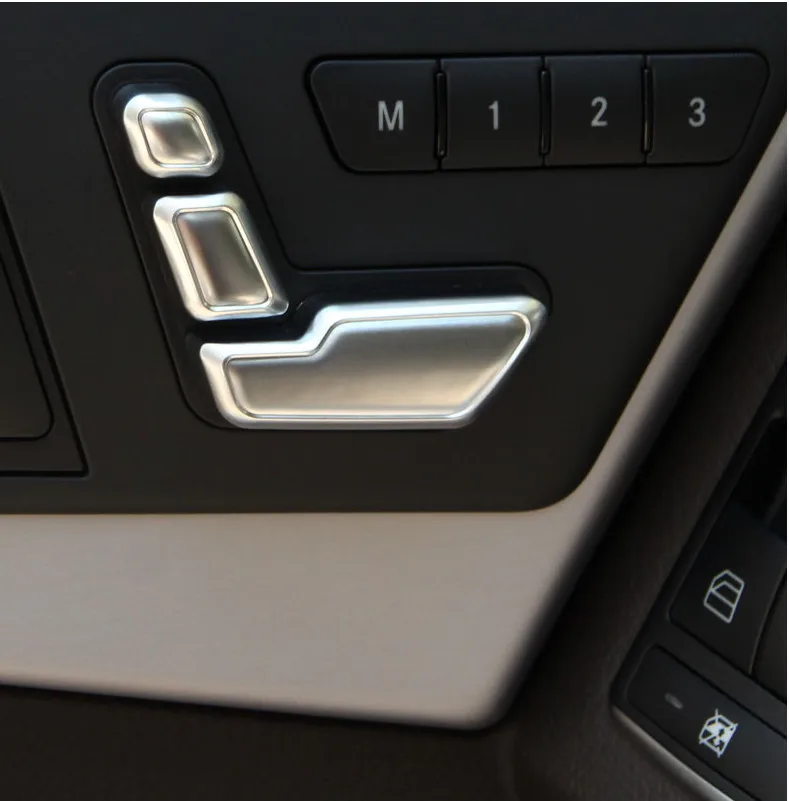 ABS хромированный чехол с кнопкой регулировки сиденья для Mercedes Benz W204 W205 W212 W218 X204 X166