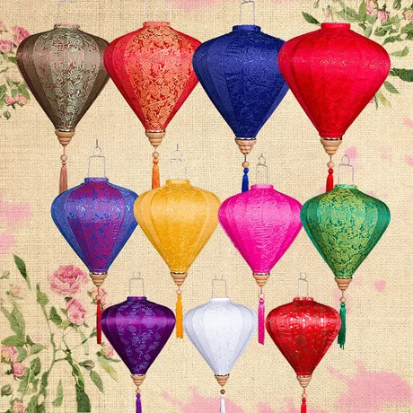 Праздничный фонарь праздничные товары для вечерние жаккардовый Шелковый