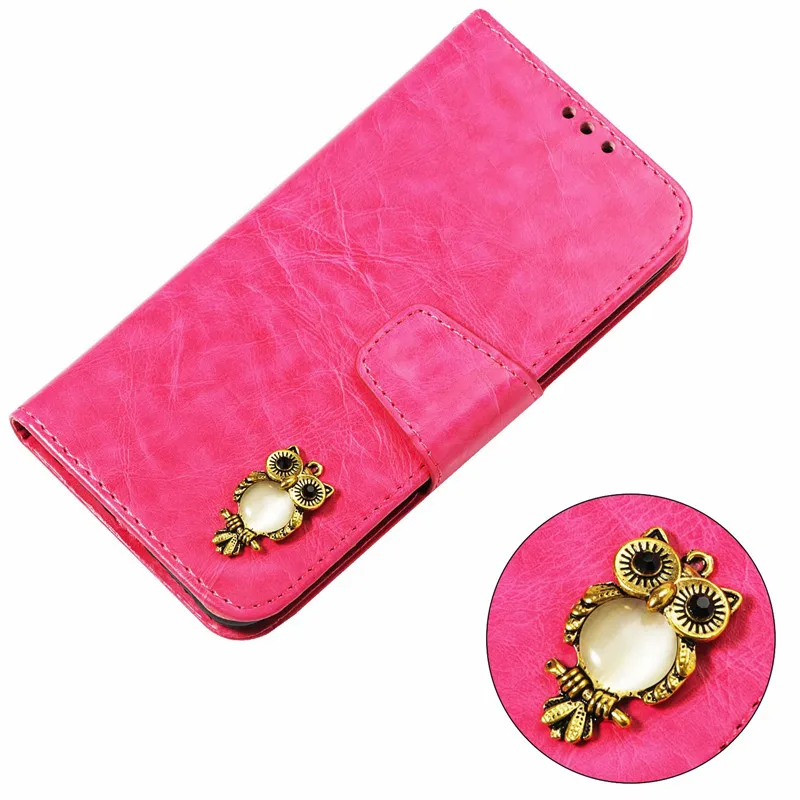 owl rose red Флип-чехол для LG K7 K8 US EU, чехол, винтажный кошелек, кожаный чехол для телефона, для LG K10 K4, чехол с подставкой, отделениями для карт, чехлы - Цвет: owl rose red