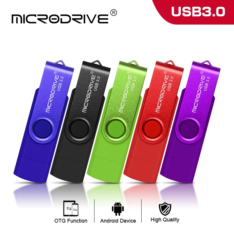 Горячая OTG 2 в 1 Флешка 16 Гб USB Флешка 32 Гб внешний накопитель 64 Гб USB 3,0 флеш-карта памяти