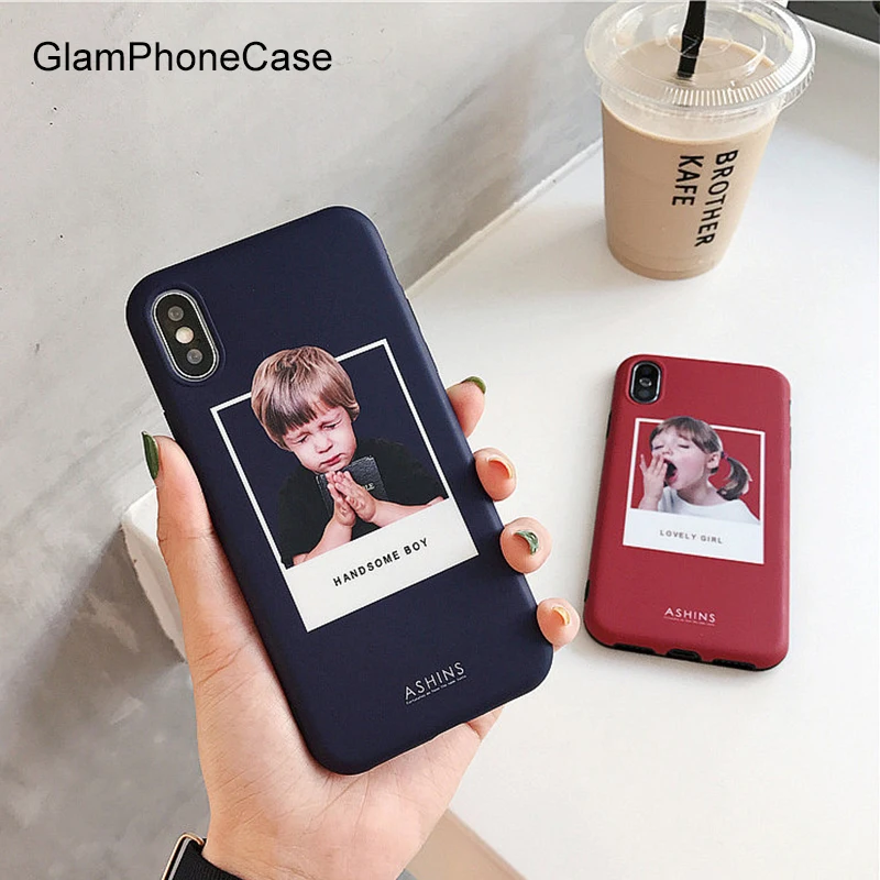 GlamPhone чехол Забавный молитвенный мальчик чехол для телефона для iphone XS XR XS Max 6S 6 7 8 Plus задняя крышка зевая девушка западный стиль чехол s