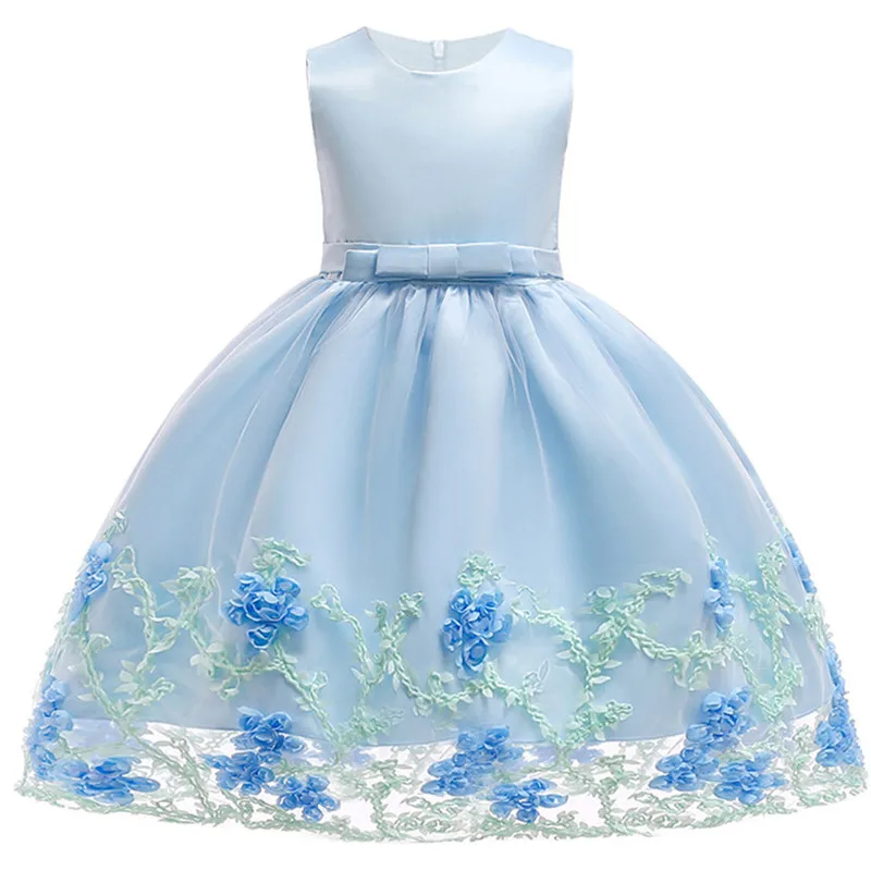 Summer Dress for Children Flower Girls Party Wedding Elegent Princess Vestidos | Детская одежда и обувь