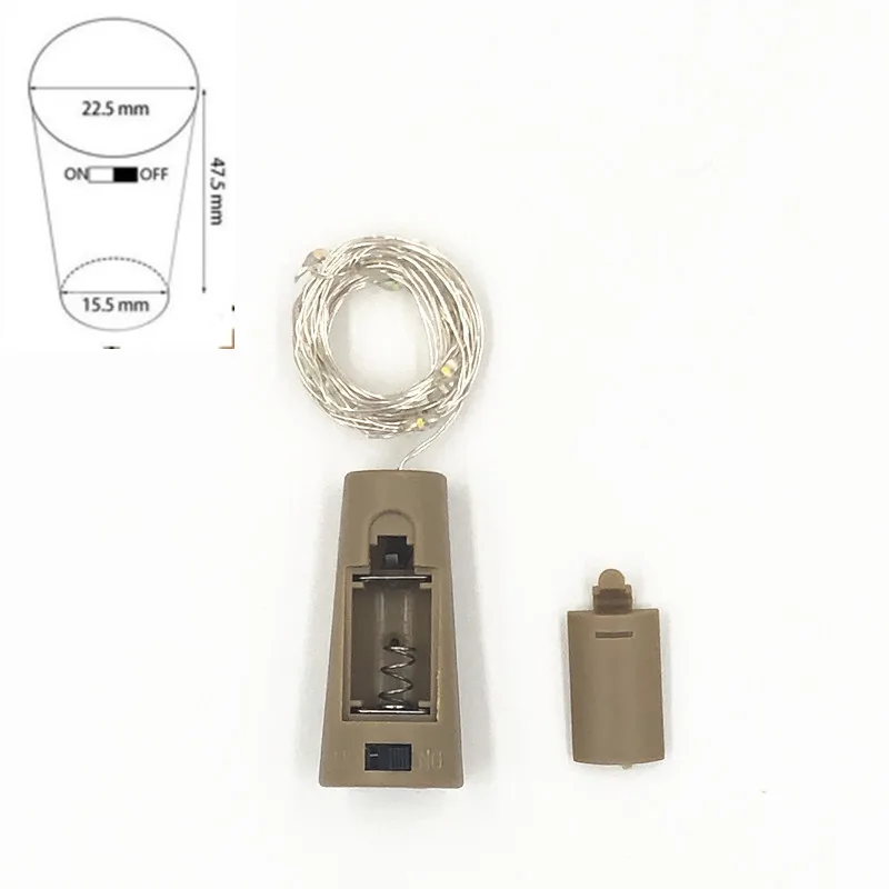 10 20 светодиодов пробковая светодиодная гирлянда медная проволочная для отдыха