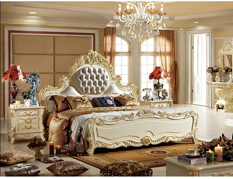 Современная мебель для спальни большого размера ProCARE кровать из натуральной кожи