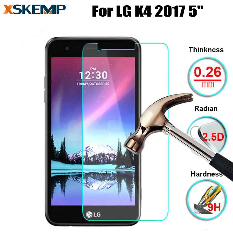 2.5D 0 26 мм противоударное закаленное стекло 9H премиум класса для LG K4 2017 5