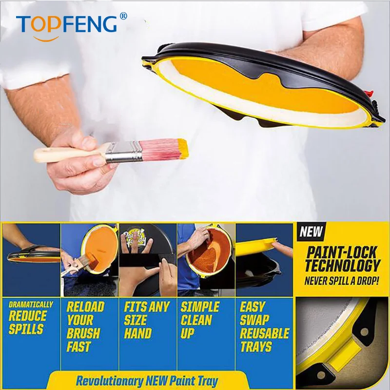 TopFeng paint 2It Pro-палитра анти-гравитационных поддонов. Многофункциональный комплект премиум-класса для легкой окраски. Не проливается, не капает, не беспорядок