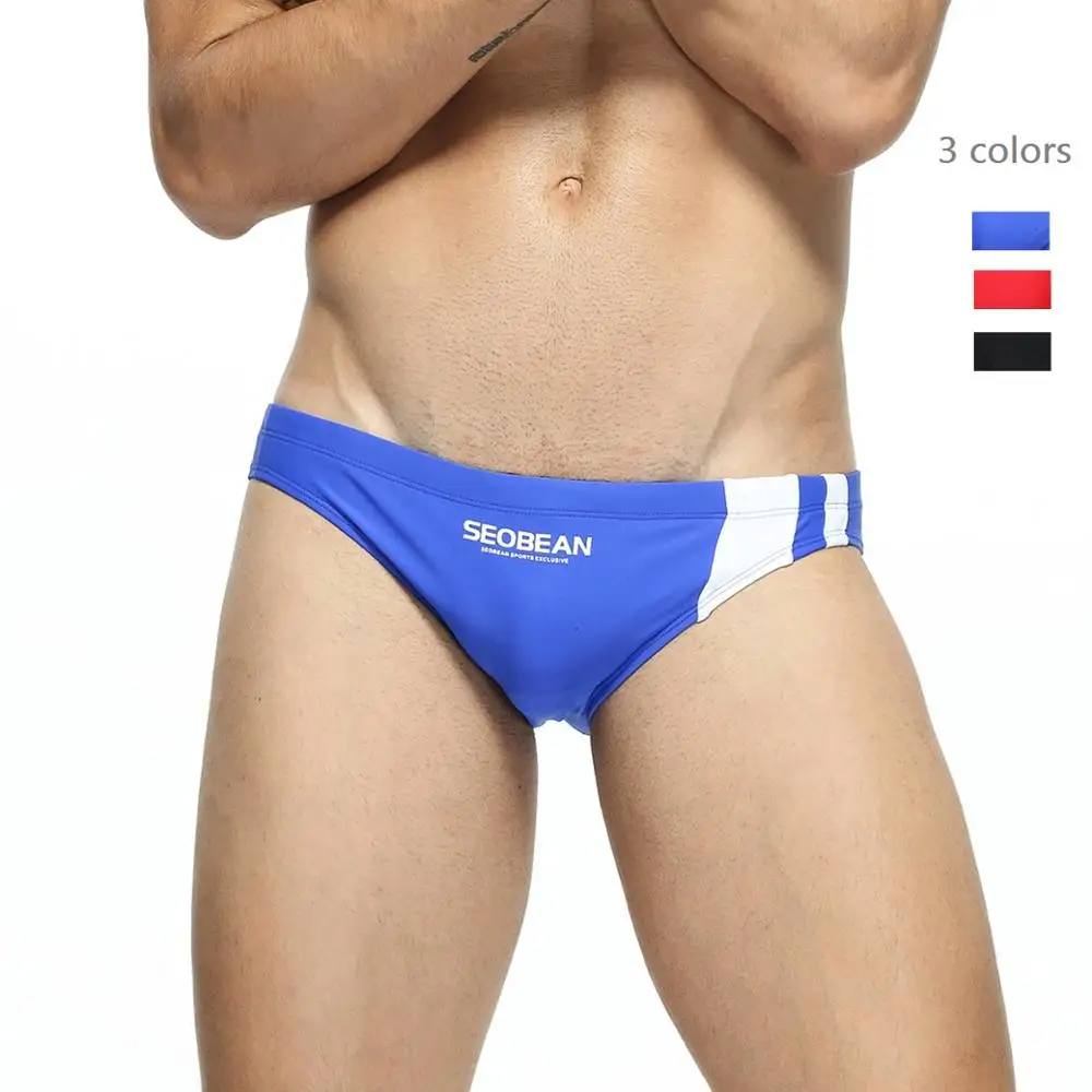 Seobean 2019 сексуальные Стрейчевые мужские купальники sunga плавки pantalones cortos de shorts