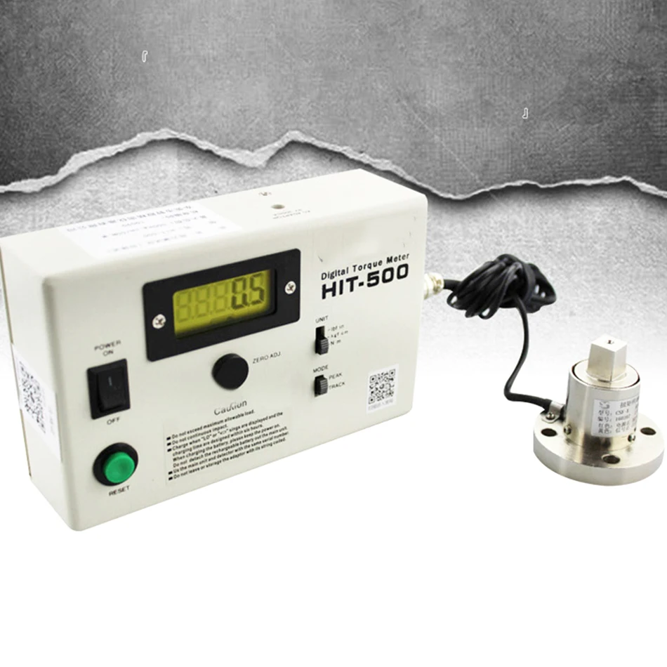 

HIT-500 Split Torque Tester Wind Batch Wrench Correction Instrument 0-500N.M Dynamometer Peak Hold Sampling High Stability