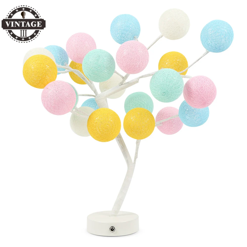Antikue светодиодный ватным тампоном светильник в виде дерева бонсаи фея света