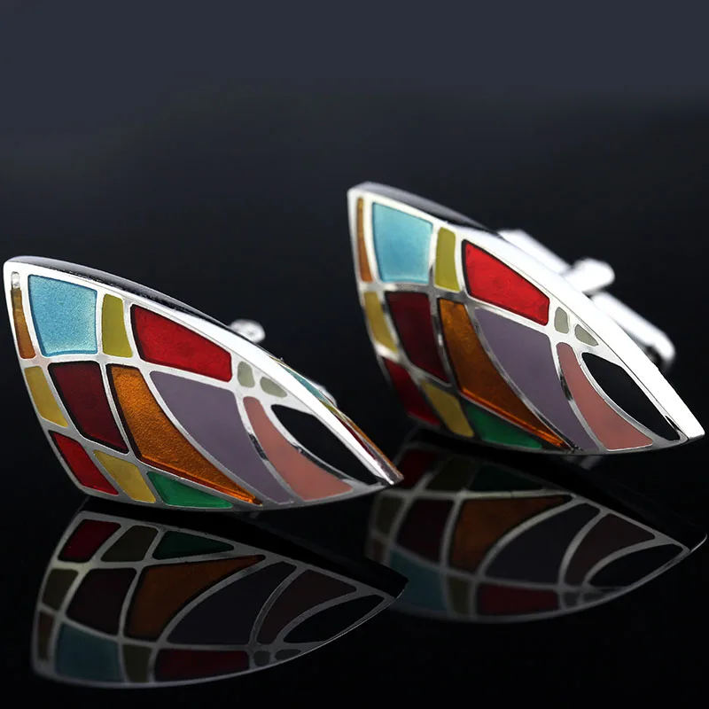 MMS High Quality stainless steel Cufflinks Jewellery pattern Color plant male French shirt cuff links men's Jewelry Gifts | Украшения и