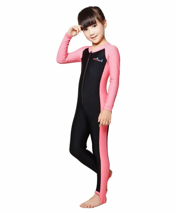 Плюс Размеры Мокрые одежды спорта людей детей Купальник Одна деталь трубка