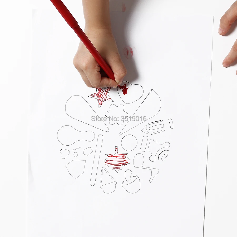 DIY spirographic шаблоны для рисования игрушки с фиксированной доской инструменты