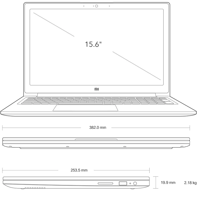 Оригинальный Xiaomi Mi Тетрадь 15 6 ''ноутбуков Intel Core 128 ГБ SSD + 1 ТБ HDD i7/i5 NVIDIA GeForce MX110
