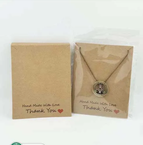 Новинка 2018 белые/крафт-Ручные ювелирные изделия бирка карточка для ожерелья