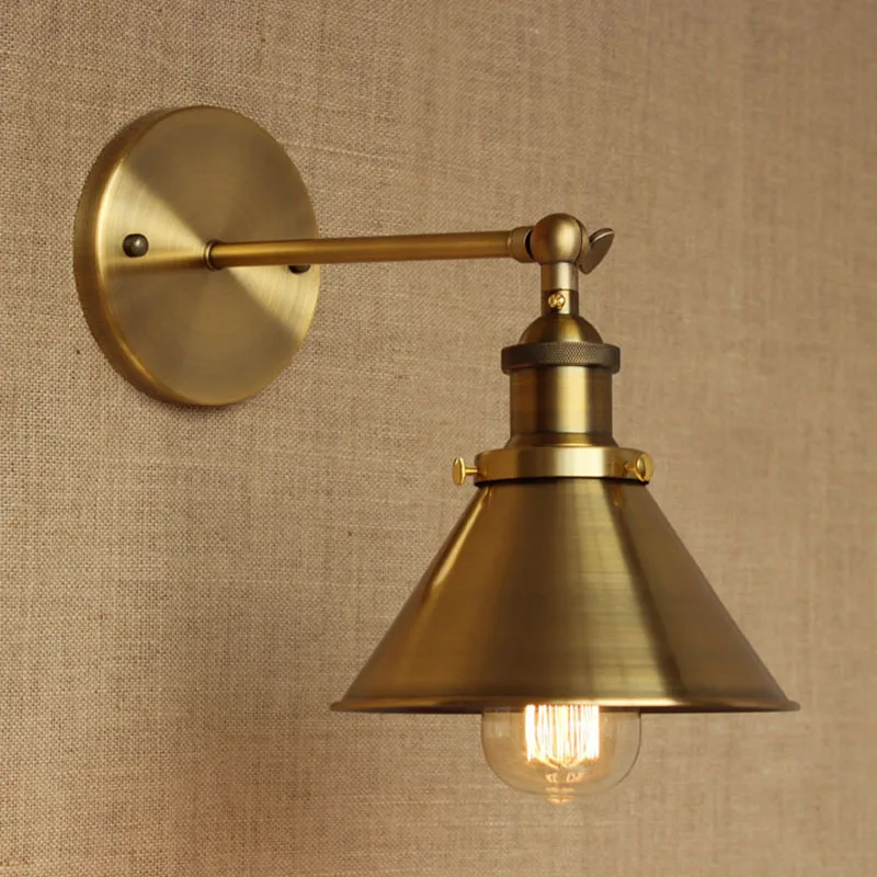 Настенный светильник современный из бронзы металла для бара ванной кабинета